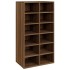 Mueble zapatero madera contrachapada marrón roble