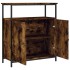 Aparador de madera de ingeniería roble ahumado 70x30x80