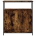 Aparador de madera de ingeniería roble ahumado 70x30x80
