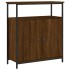 Aparador de madera de ingeniería marrón roble 70x30x80