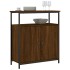 Aparador de madera de ingeniería marrón roble 70x30x80