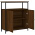 Aparador de madera de ingeniería marrón roble 70x30x80