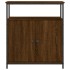 Aparador de madera de ingeniería marrón roble 70x30x80