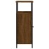 Aparador de madera de ingeniería marrón roble 70x30x80