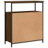 Aparador de madera de ingeniería marrón roble 70x30x80
