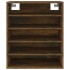 Mueble zapatero madera contrachapada roble ahumado 60x35x70