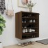 Mueble zapatero madera contrachapada roble marrón 60x35x70