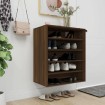 Mueble zapatero madera contrachapada roble marrón 60x35x70 cm