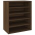 Mueble zapatero madera contrachapada roble marrón 60x35x70