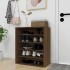 Mueble zapatero madera contrachapada roble marrón 60x35x70