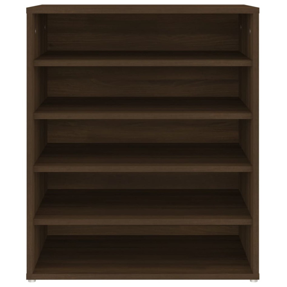 Mueble zapatero madera contrachapada roble marrón 60x35x70