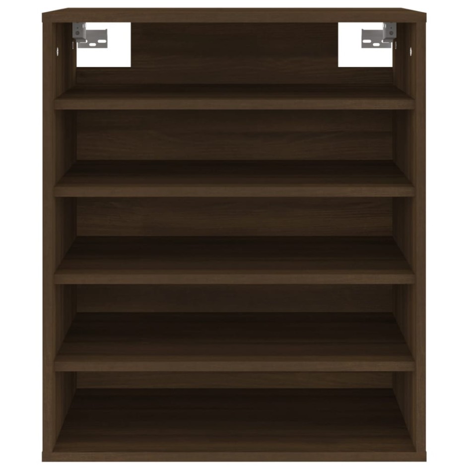 Mueble zapatero madera contrachapada roble marrón 60x35x70