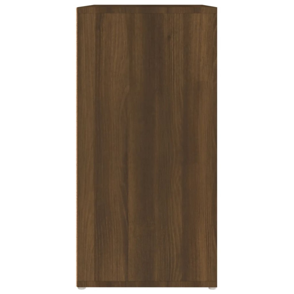 Mueble zapatero madera contrachapada roble marrón 60x35x70