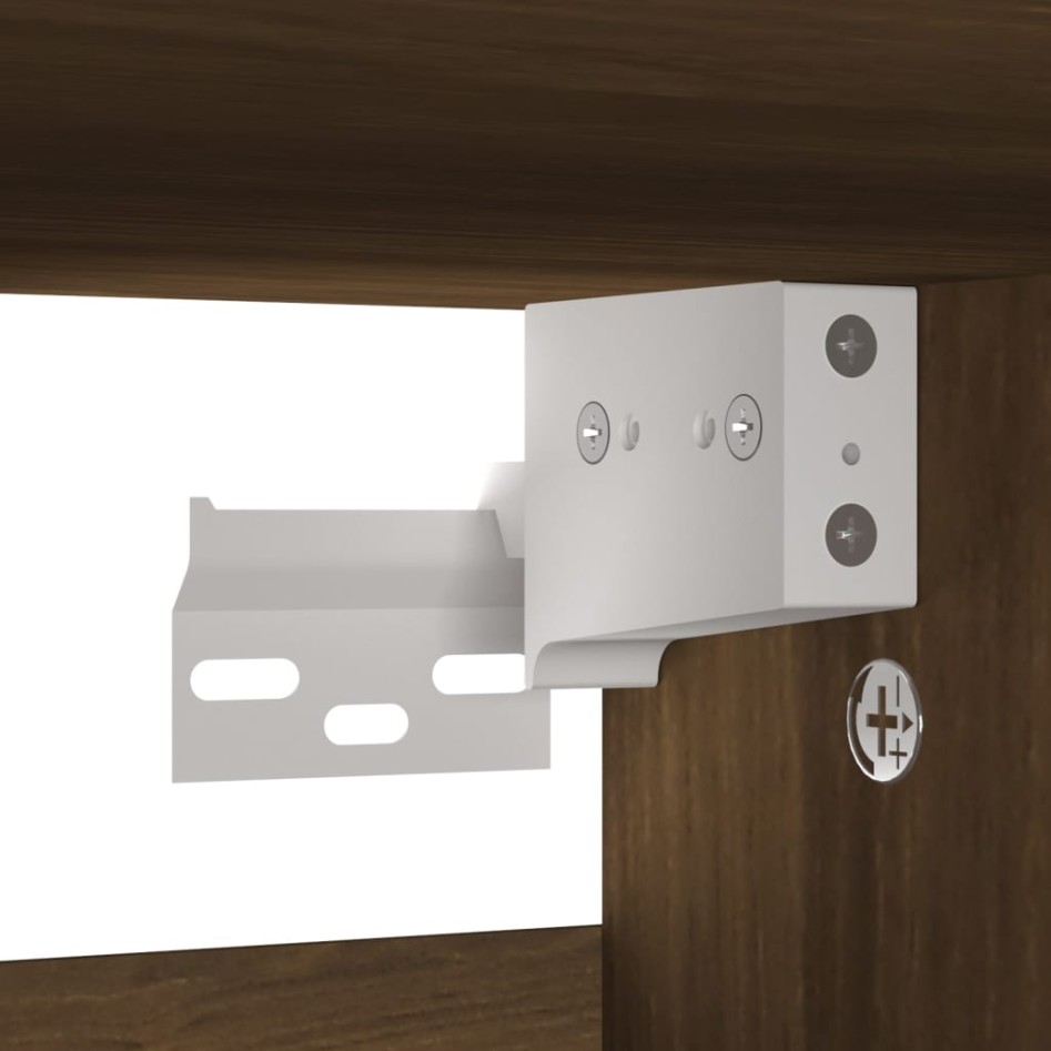 Mueble zapatero madera contrachapada roble marrón 60x35x70