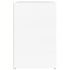 Mueble zapatero madera contrachapada blanco brillo 130x35x54