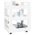 Carrito de cocina madera contrachapada blanco 60x45x80