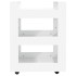 Carrito de cocina madera contrachapada blanco 60x45x80