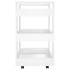 Carrito de cocina madera contrachapada blanco 60x45x80
