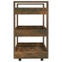 Carrito de cocina madera contrachapada roble ahumado