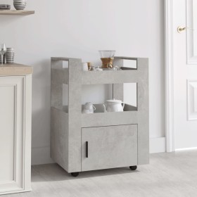 Carrito de cocina madera contrachapada gris hormigón