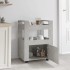 Carrito de cocina madera contrachapada gris hormigón