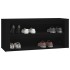 Mueble zapatero de madera contrachapada negro 100x35x45