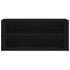 Mueble zapatero de madera contrachapada negro 100x35x45