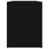 Mueble zapatero de madera contrachapada negro 100x35x45