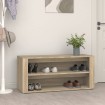 Mueble zapatero madera contrachapada roble Sonoma 100x35x45 cm