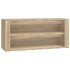 Mueble zapatero madera contrachapada roble Sonoma 100x35x45