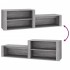Mueble zapatero madera contrachapada gris Sonoma 150x35x45