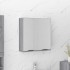 Armario de baño con espejo color gris Sonoma 64x20x67