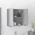 Armario de baño con espejo color gris Sonoma 64x20x67