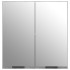Armario de baño con espejo color gris Sonoma 64x20x67