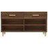 Mueble zapatero madera contrachapada marrón roble 102x35x55