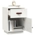 Mesitas de noche 2 uds madera maciza pino blanco 40x34x55