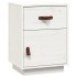 Mesitas de noche 2 uds madera maciza pino blanco 40x34x55
