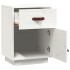 Mesitas de noche 2 uds madera maciza pino blanco 40x34x55