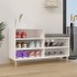 Mueble zapatero madera contrachapada blanco 102x36x60