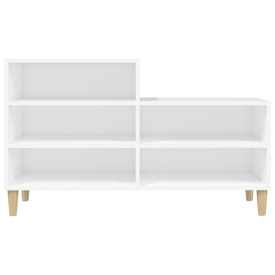 Mueble zapatero madera contrachapada blanco 102x36x60