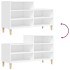 Mueble zapatero madera contrachapada blanco 102x36x60