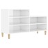 Mueble zapatero madera contrachapada blanco brillo 102x36x60