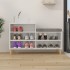 Mueble zapatero madera contrachapada blanco brillo 102x36x60