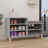 Mueble zapatero madera contrachapada gris Sonoma 102x36x60