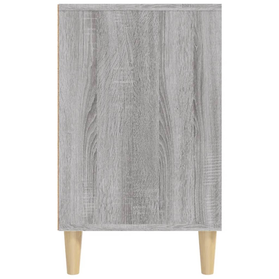 Mueble zapatero madera contrachapada gris Sonoma 102x36x60