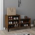Mueble zapatero madera contrachapada roble marrón 102x36x60