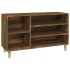 Mueble zapatero madera contrachapada roble ahumado 102x36x60