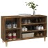 Mueble zapatero madera contrachapada roble ahumado 102x36x60