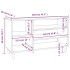 Mueble zapatero madera contrachapada roble ahumado 102x36x60