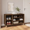 Mueble zapatero madera contrachapada roble marrón 102x36x60 cm